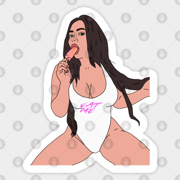 Hot girl hot sale stickers